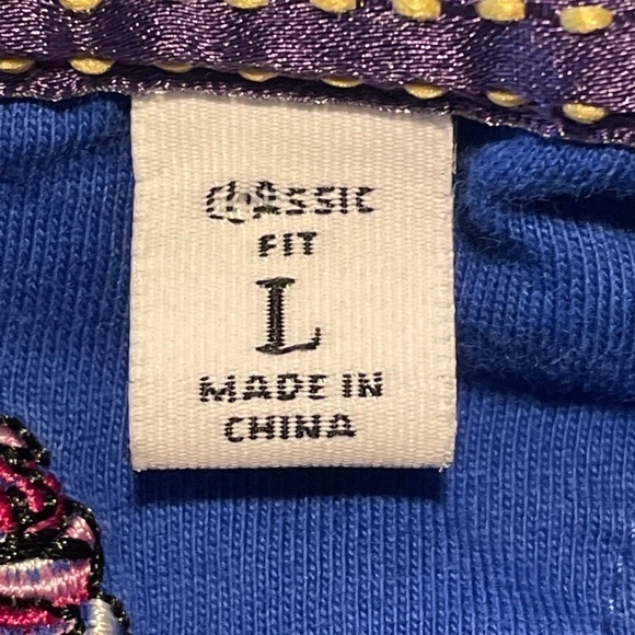 Robert Graham Polo Shirt Mens Large Blue Classic Fit Flip Skull Collar - Picture 4 of 13